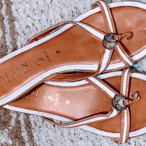 Italian Shoemakers soft leather Sterling Silver pendant